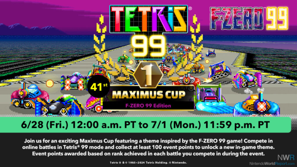 F-Zero, Tetris To Reach 198 In Latest Maximus Cup - News