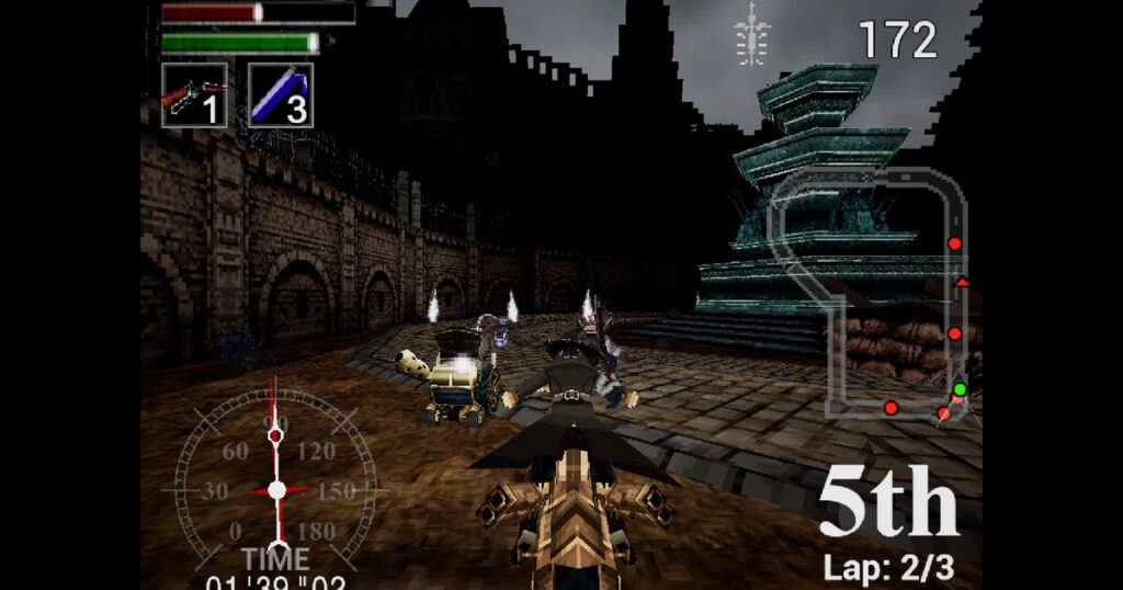 Nightmare Kart, the Bloodborne-inspired PSX-styled racing game, is out now