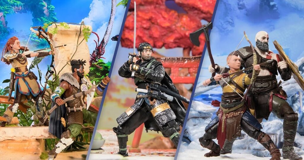 New PlayStation Shapes Collection Figures Include Aloy, Kratos, and Jin Sakai