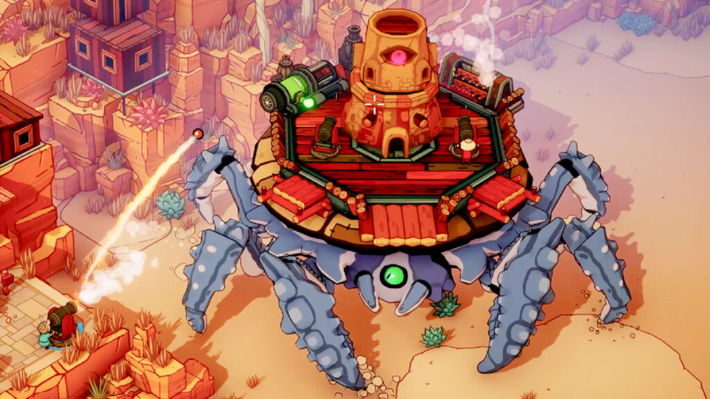 DuneCrawl is a colorful new co-op action game with crab riding pirates